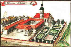 Dominican. Closter in Glogau - Klasztor Dominikanów, widok z lotu ptaka